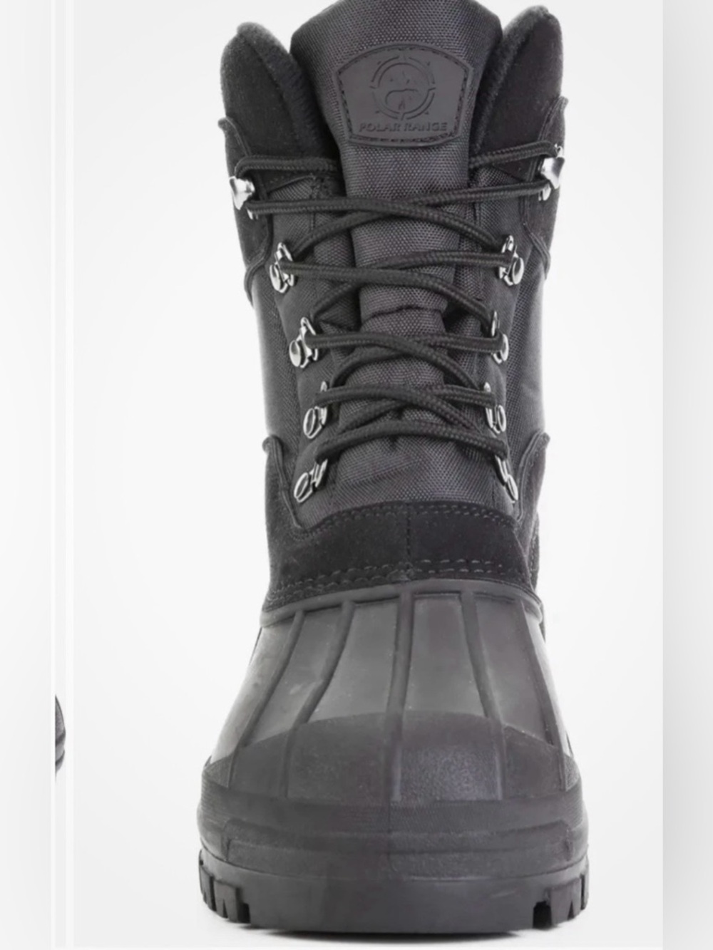 Men's Black Waterproof Winter Boots